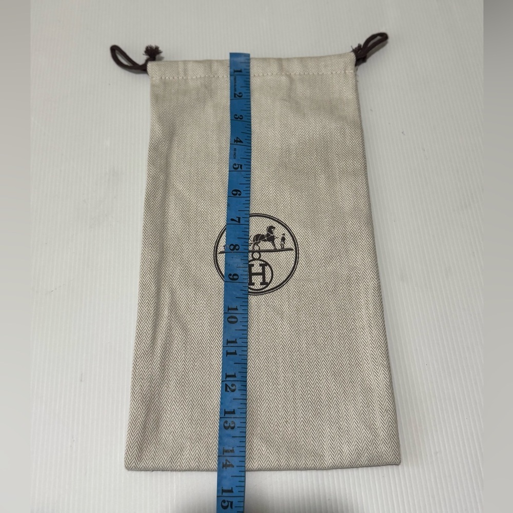 HERMES -  Cotton Drawstring‎ Dust bag  - Cream - Picture 2 of 7